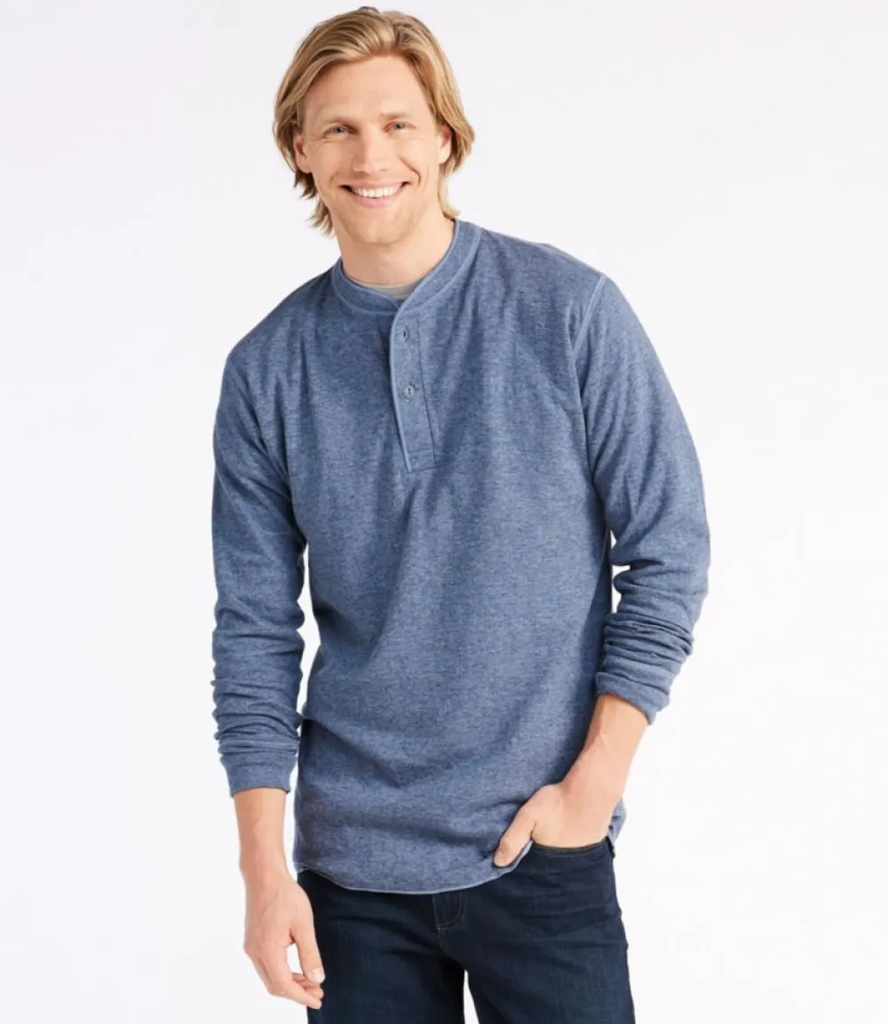 "Men's Two-Layer River Driver's Shirt®, Traditional Fit Henley"-L.L.Bean Clearance