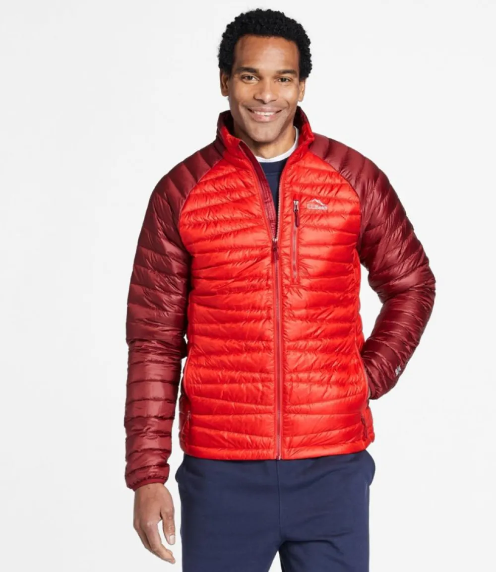 "Men's Ultralight 850 Down Sweater, Colorblock"-L.L.Bean Sale
