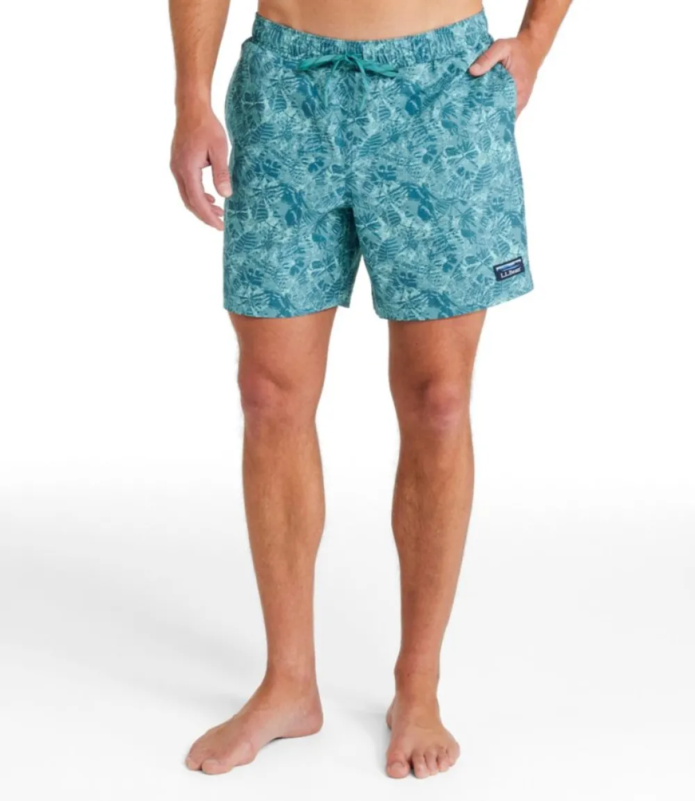 "Men's Vacationland Stretch Swim Trunks, Print, 6""-L.L.Bean Best