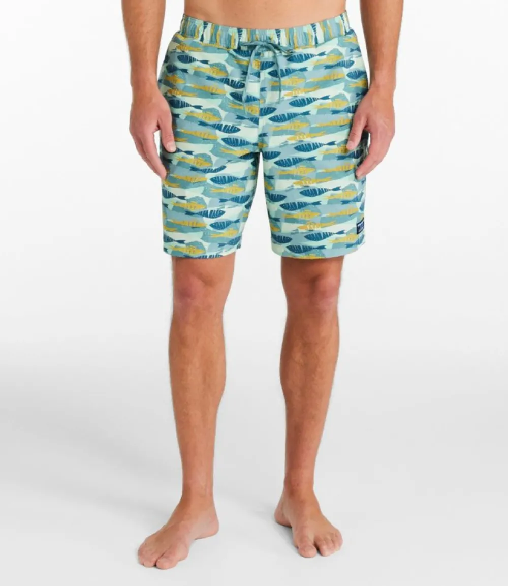 "Men's Vacationland Stretch Swim Trunks, Print, 8""-L.L.Bean Discount