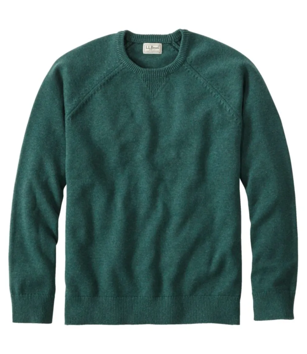 "Men's Wicked Soft Cotton/Cashmere Sweater, Crewneck"-L.L.Bean Cheap