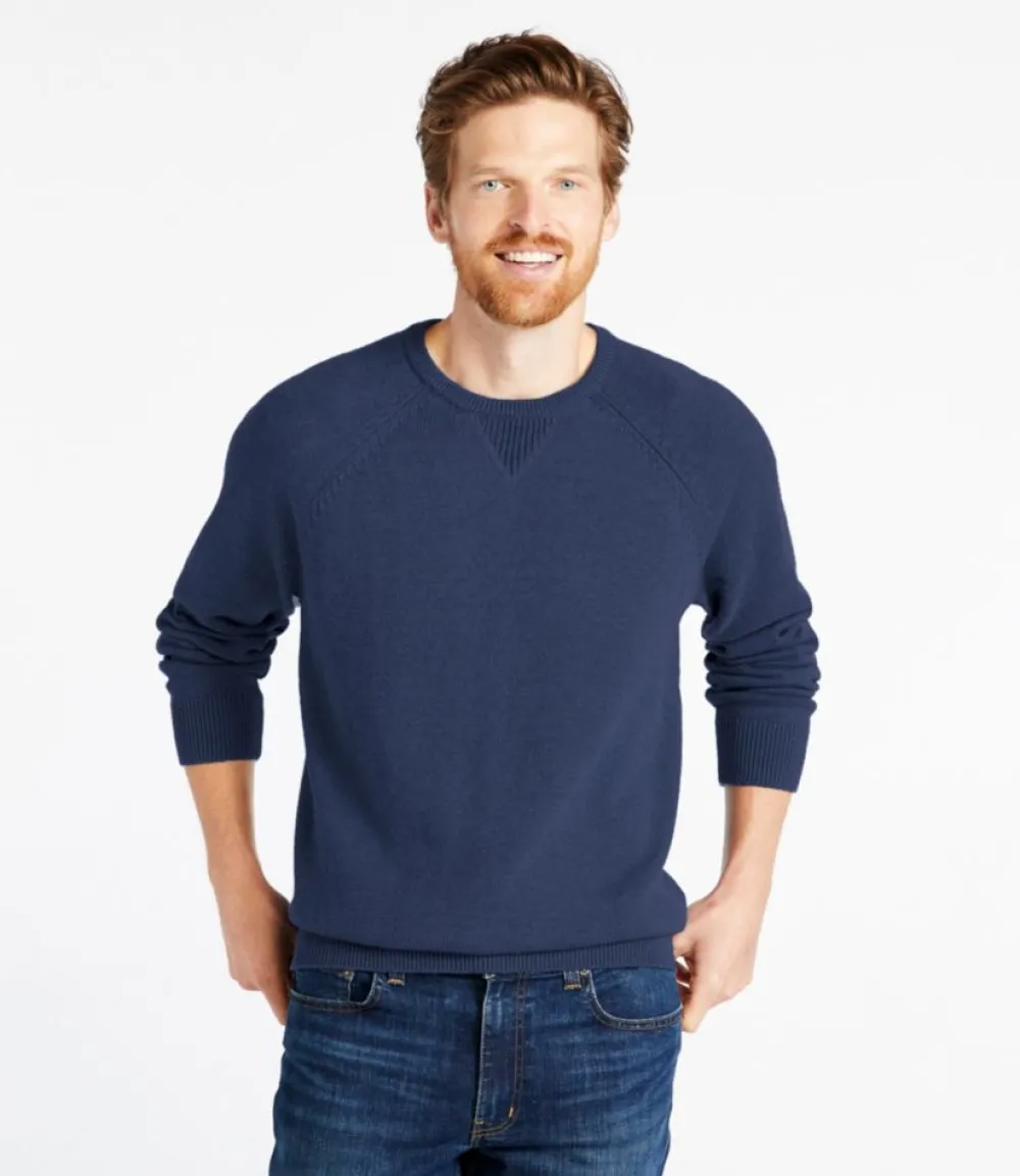 "Men's Wicked Soft Cotton/Cashmere Sweater, Crewneck"-L.L.Bean Cheap