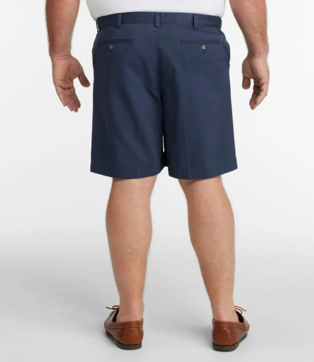 "Men's Wrinkle-Free Double L® Chino Shorts, Natural Fit, Hidden Comfort Waist, 8""-L.L.Bean Discount