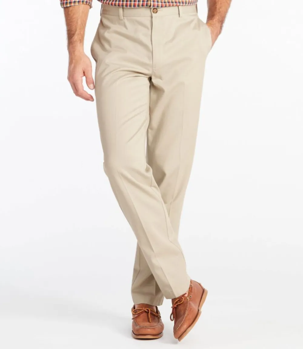 "Men's Wrinkle-Free Double L® Chinos, Classic Fit, Plain Front"-L.L.Bean Outlet