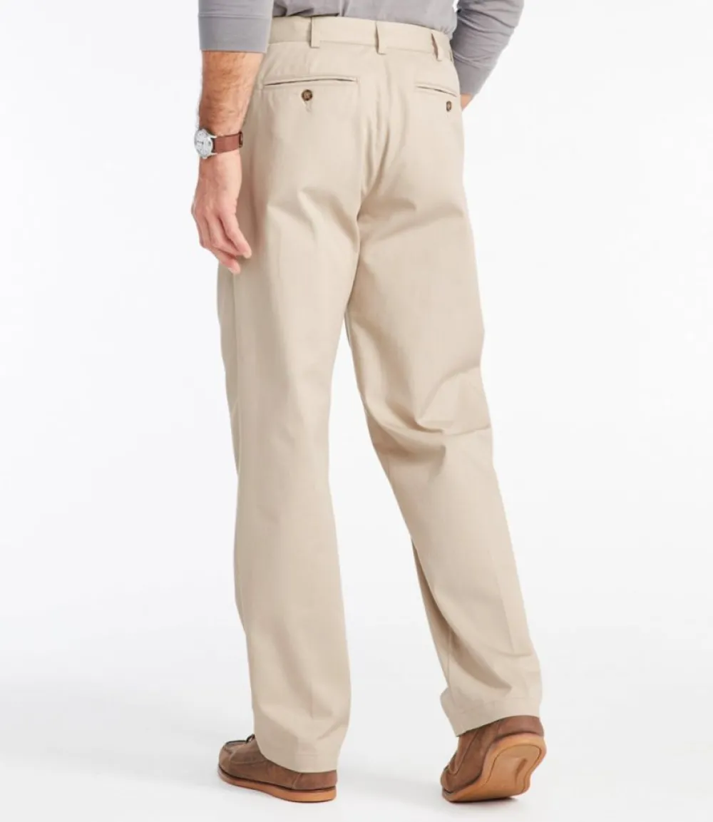 "Men's Wrinkle-Free Double L® Chinos, Natural Fit, Hidden Comfort, Pleated"-L.L.Bean Cheap