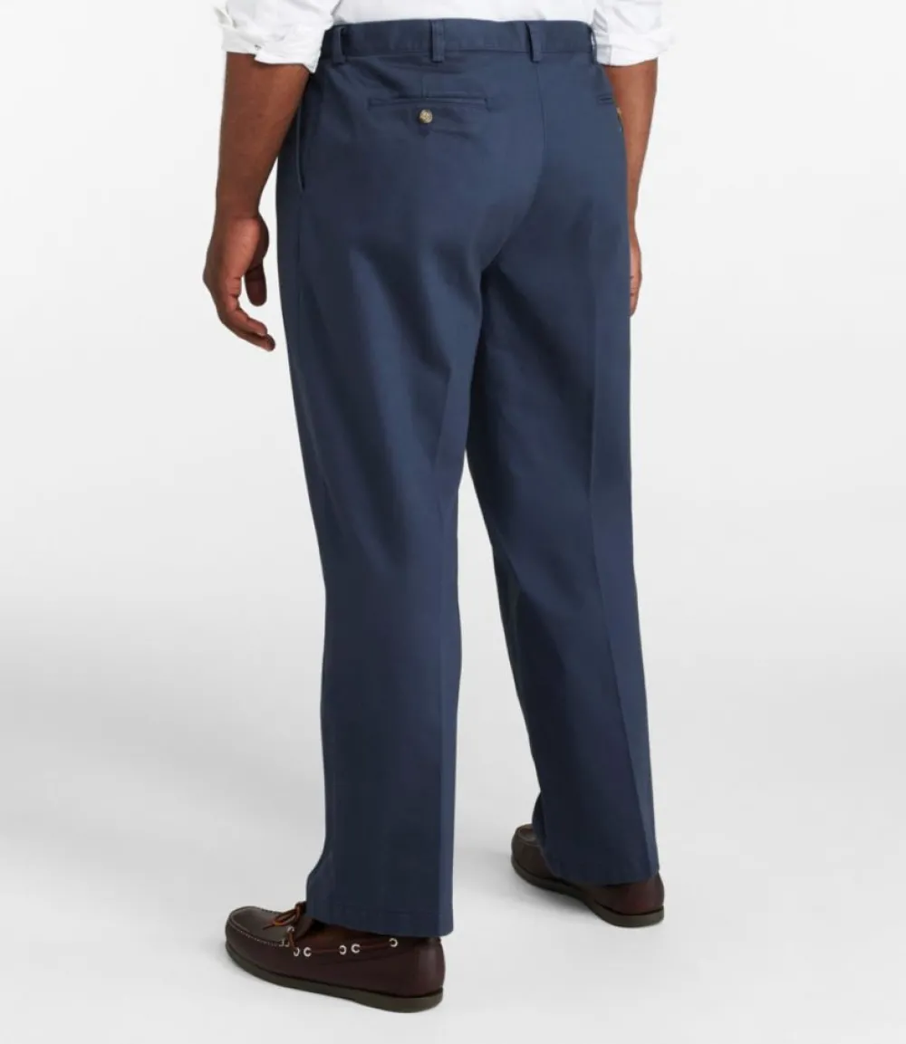 "Men's Wrinkle-Free Double L® Chinos, Natural Fit, Hidden Comfort, Pleated"-L.L.Bean Cheap