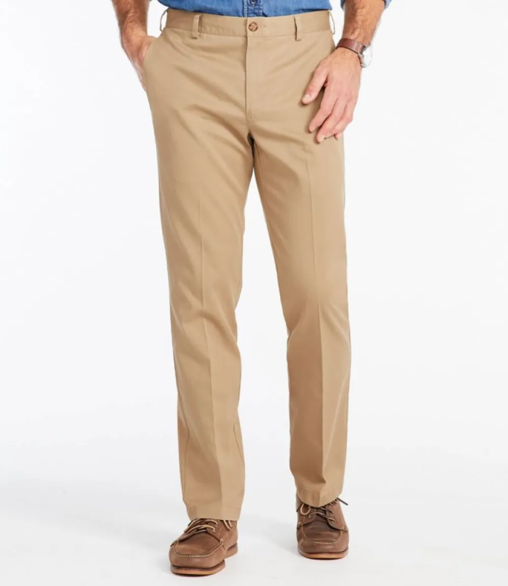 "Men's Wrinkle-Free Double L® Chinos, Standard Fit, Plain Front"-L.L.Bean Cheap