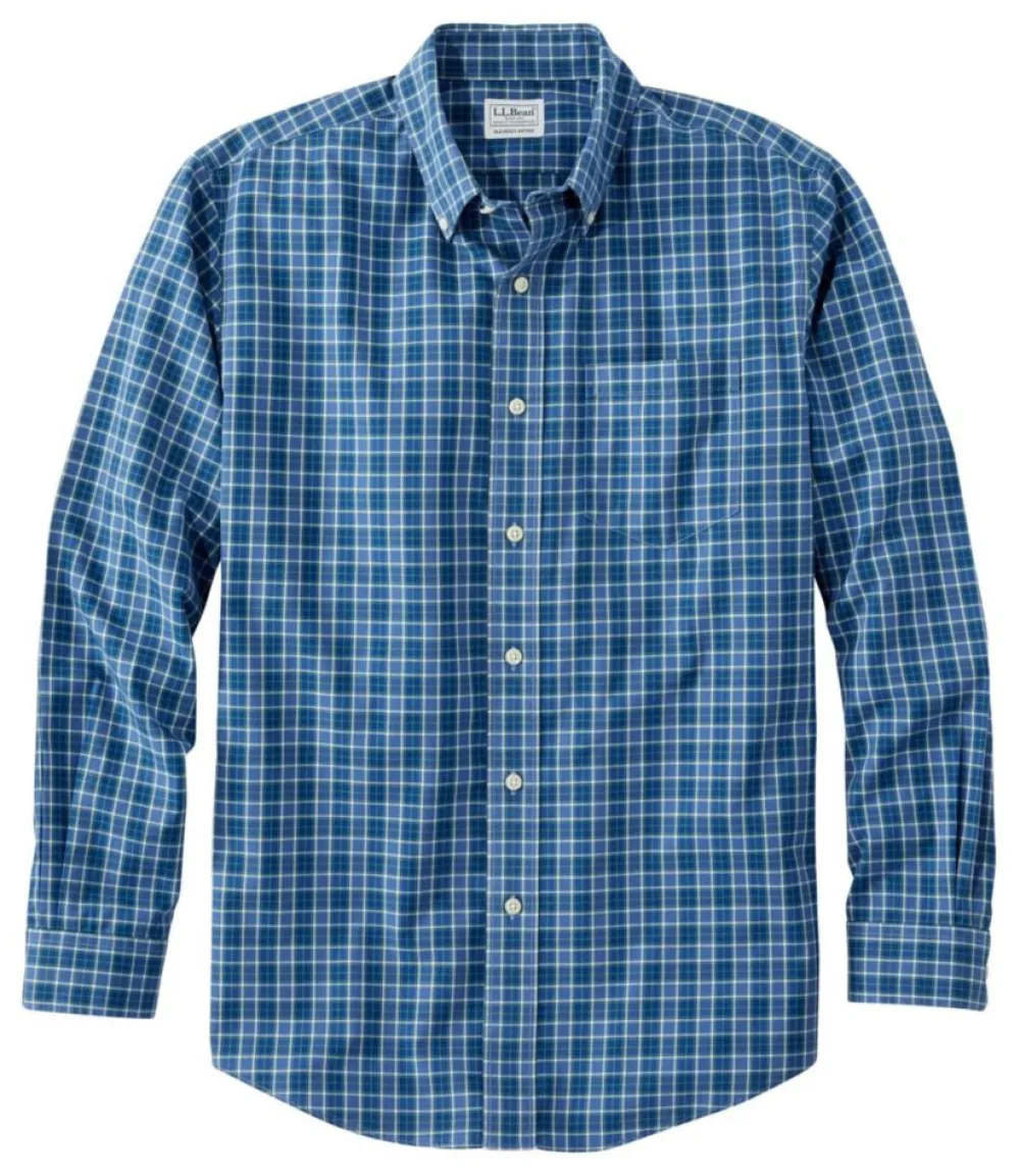"Men's Wrinkle-Free Kennebunk Sport Shirt, Slightly Fitted Check"-L.L.Bean Hot