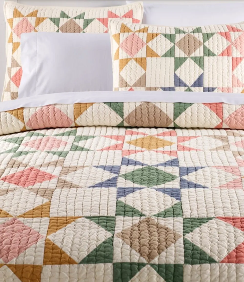 "North Star Patchwork Quilt Collection"-L.L.Bean Outlet
