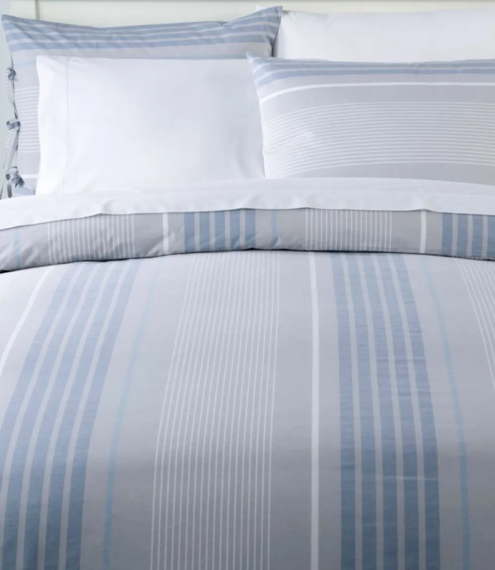 "Organic Cotton Comforter Cover Collection, Stripe"-L.L.Bean Sale