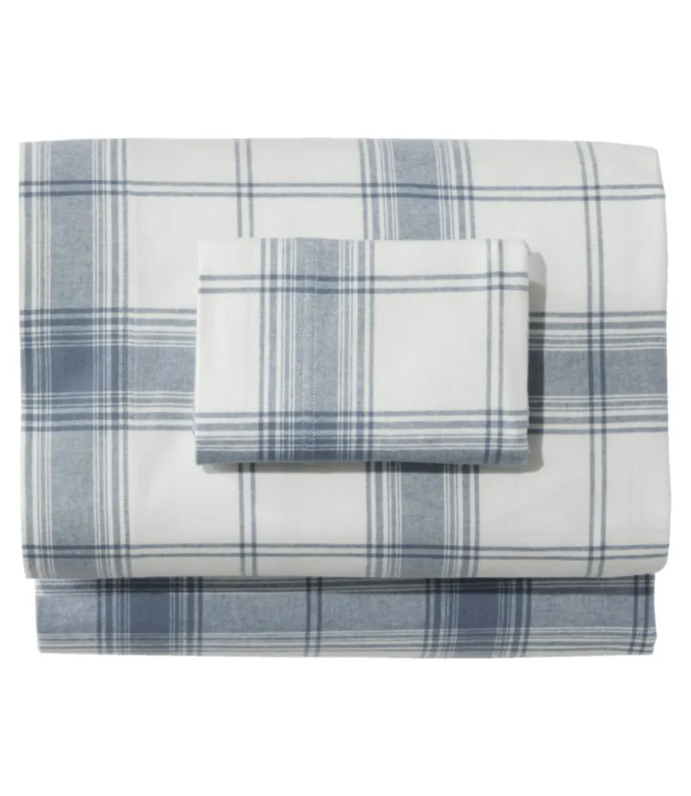 "Organic Flannel Sheet Collection, Plaid"-L.L.Bean Fashion