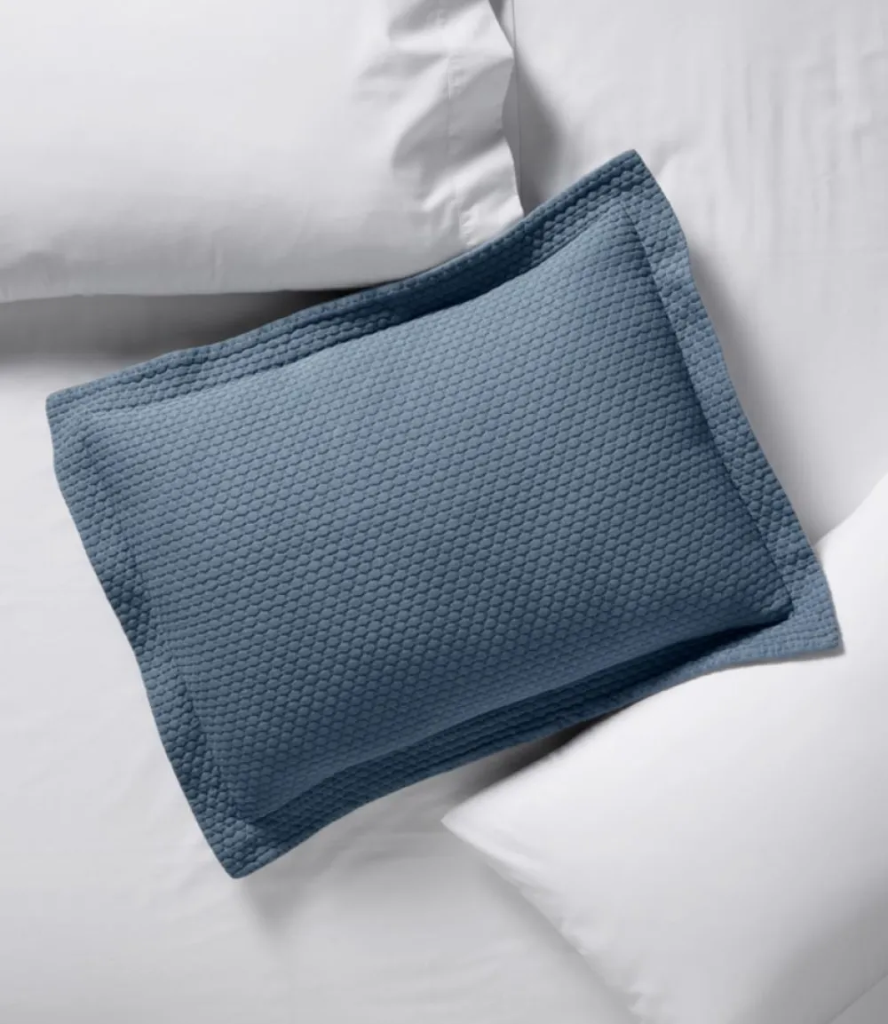 "Organic Honeycomb Matelassé Sham"-L.L.Bean Cheap