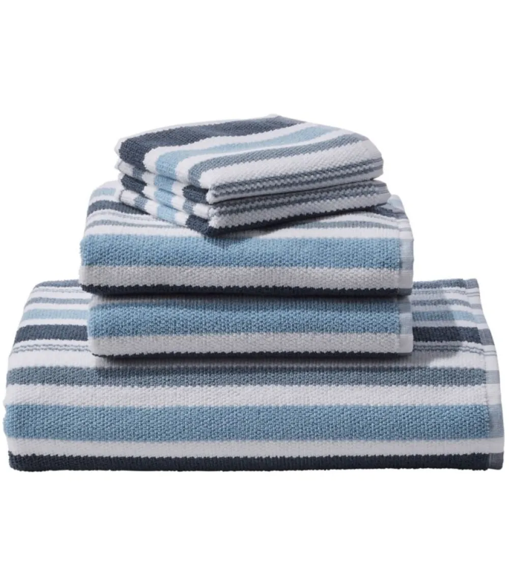 "Organic Textured Cotton Towel, Stripe"-L.L.Bean Hot