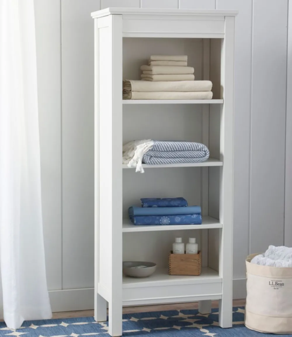 "Painted Farmhouse Four-Shelf Bookcase"-L.L.Bean Cheap