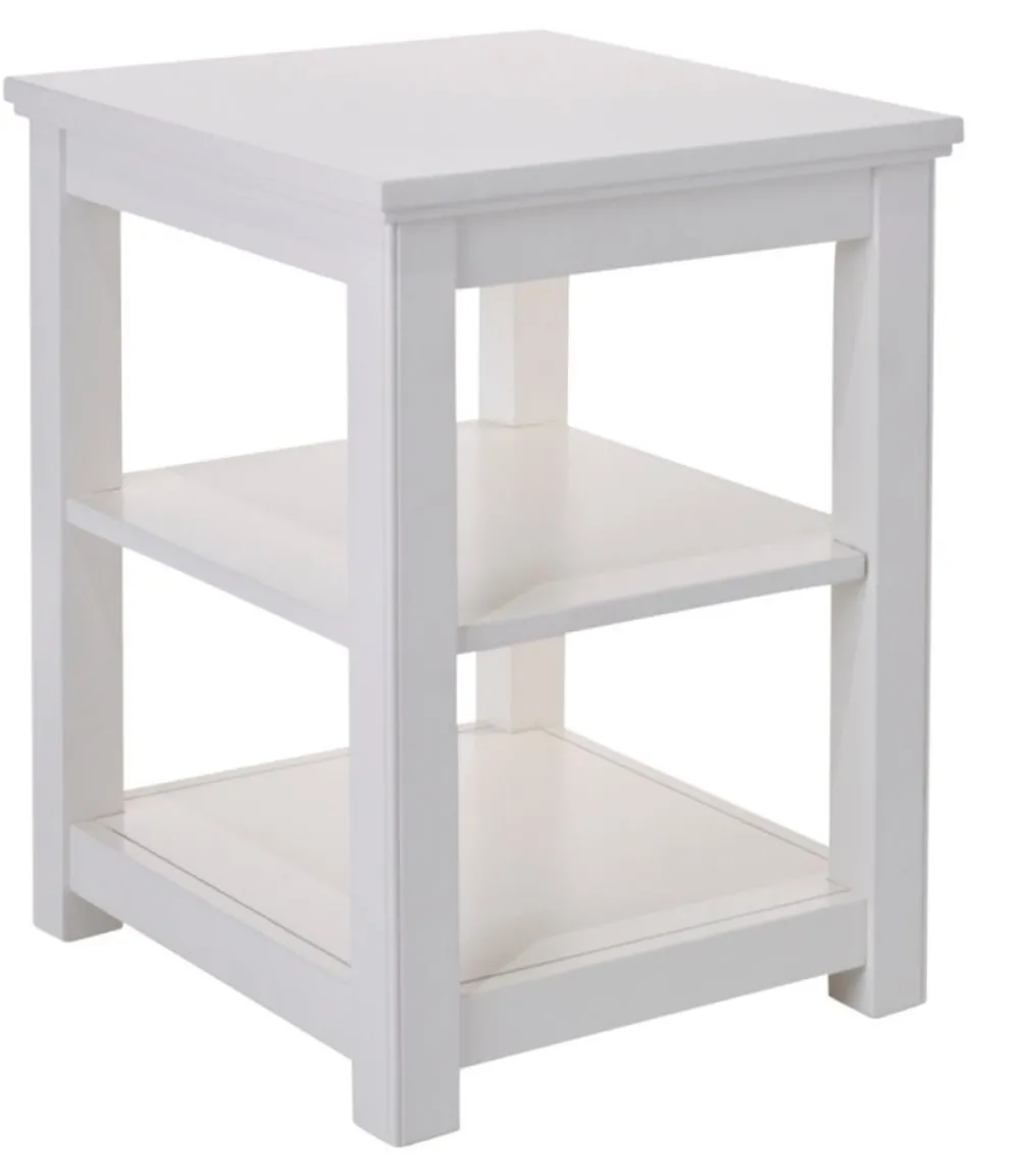 "Painted Farmhouse Two Shelf End Table"-L.L.Bean Hot