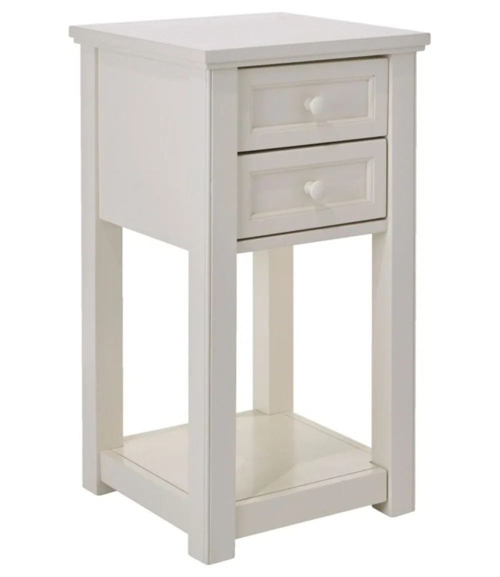 "Painted Farmhouse Two-Drawer Side Table"-L.L.Bean Discount