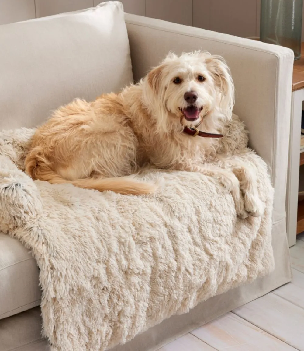 "Plush Cuddler Bolster Dog Throw"-L.L.Bean Sale
