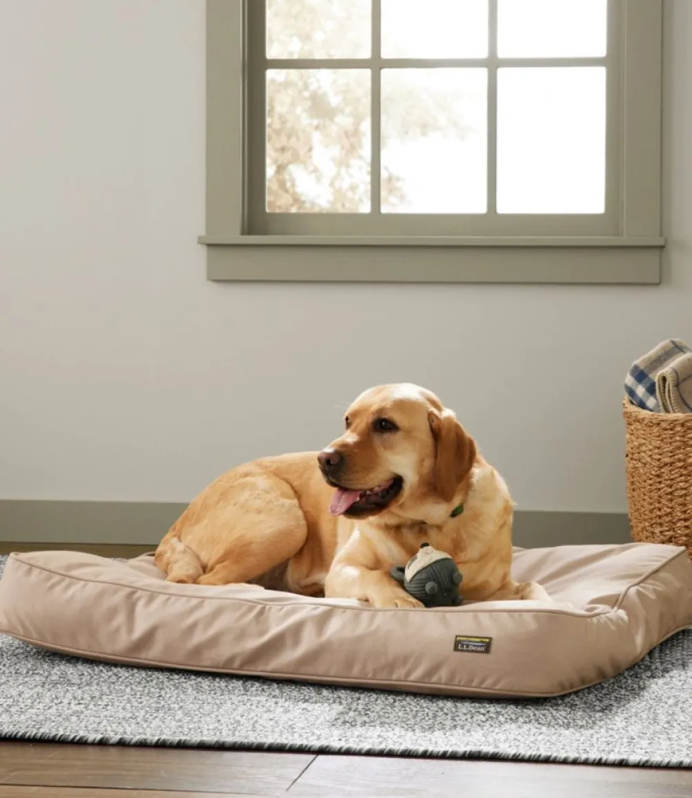 "Premium Denim Therapeutic Dog Bed, Rectangular"-L.L.Bean Store