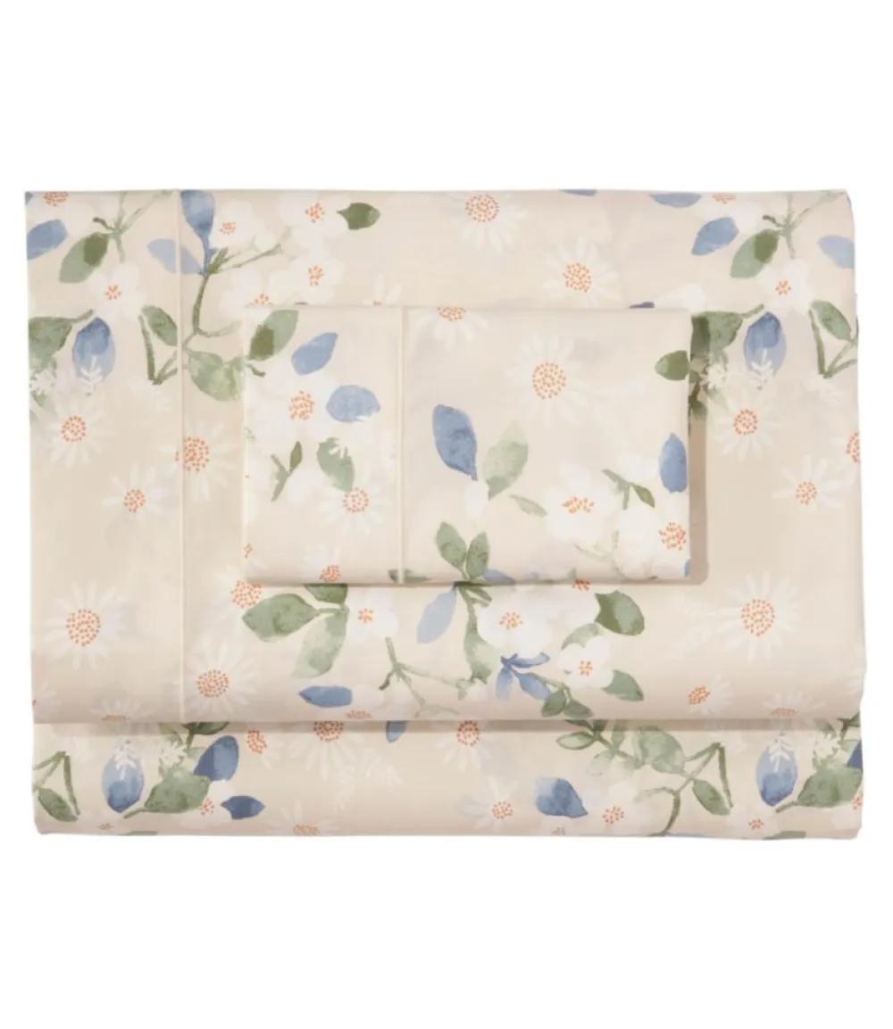"Premium Egyptian Percale Sheet Collection, Daisy"-L.L.Bean Fashion