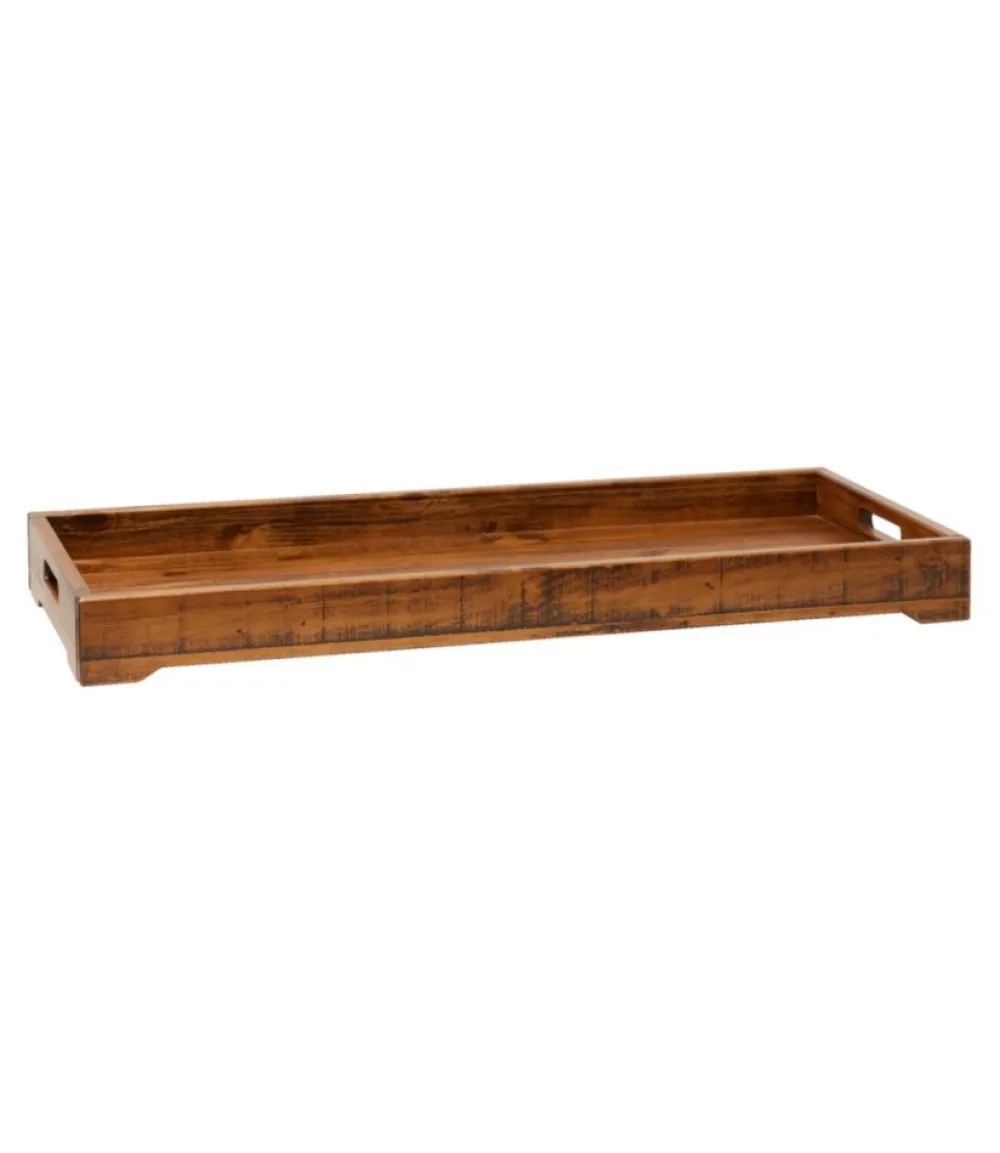 "Rustic Wooden Boot Tray"-L.L.Bean Flash Sale