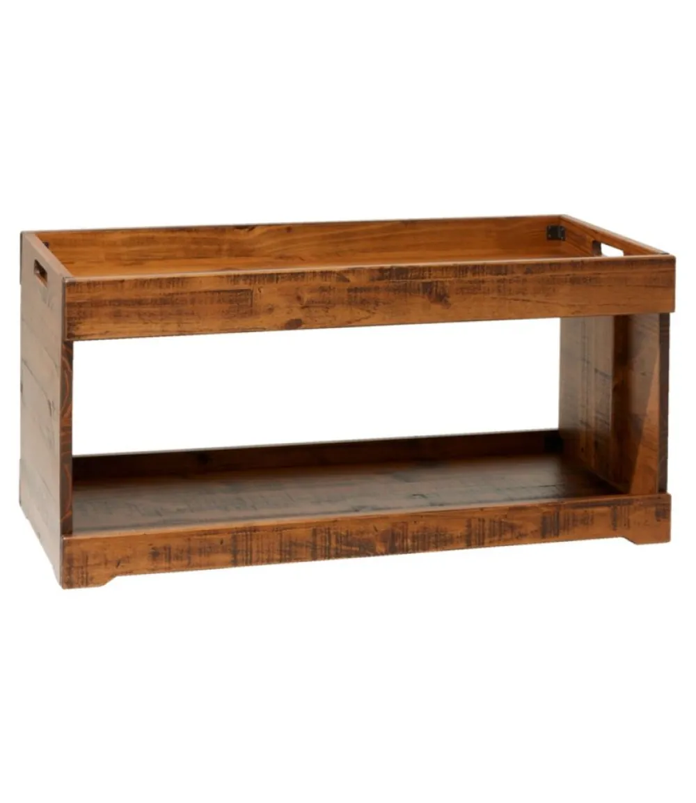 "Rustic Wooden Two Tier Boot Tray"-L.L.Bean Cheap