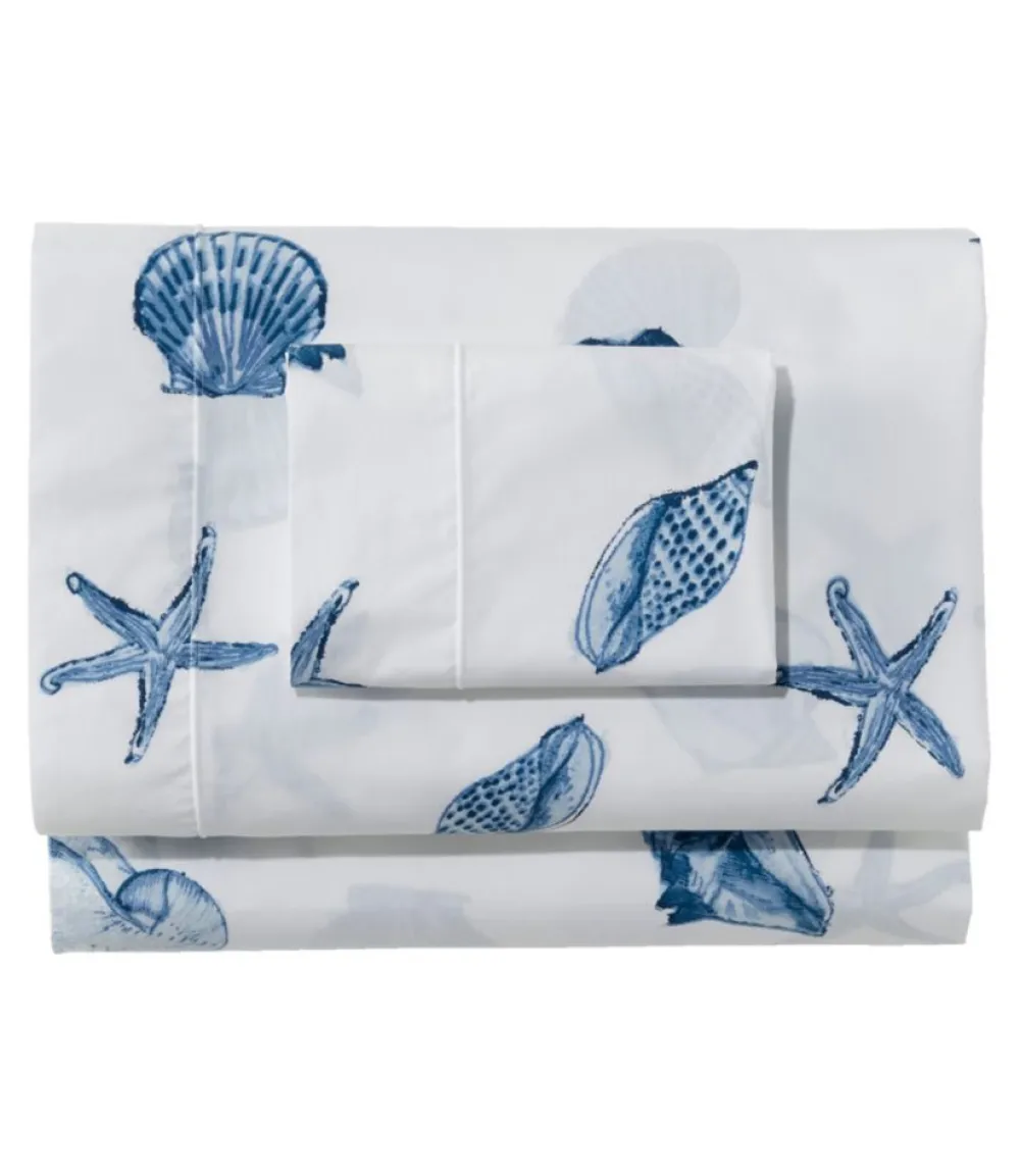 "Seashell Percale Sheet Collection"-L.L.Bean Sale