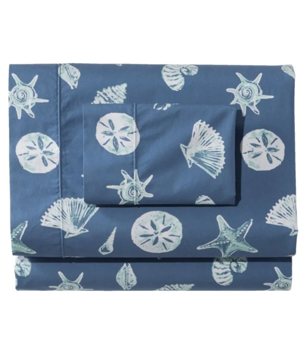 "Seashell Percale Sheet Collection"-L.L.Bean Sale