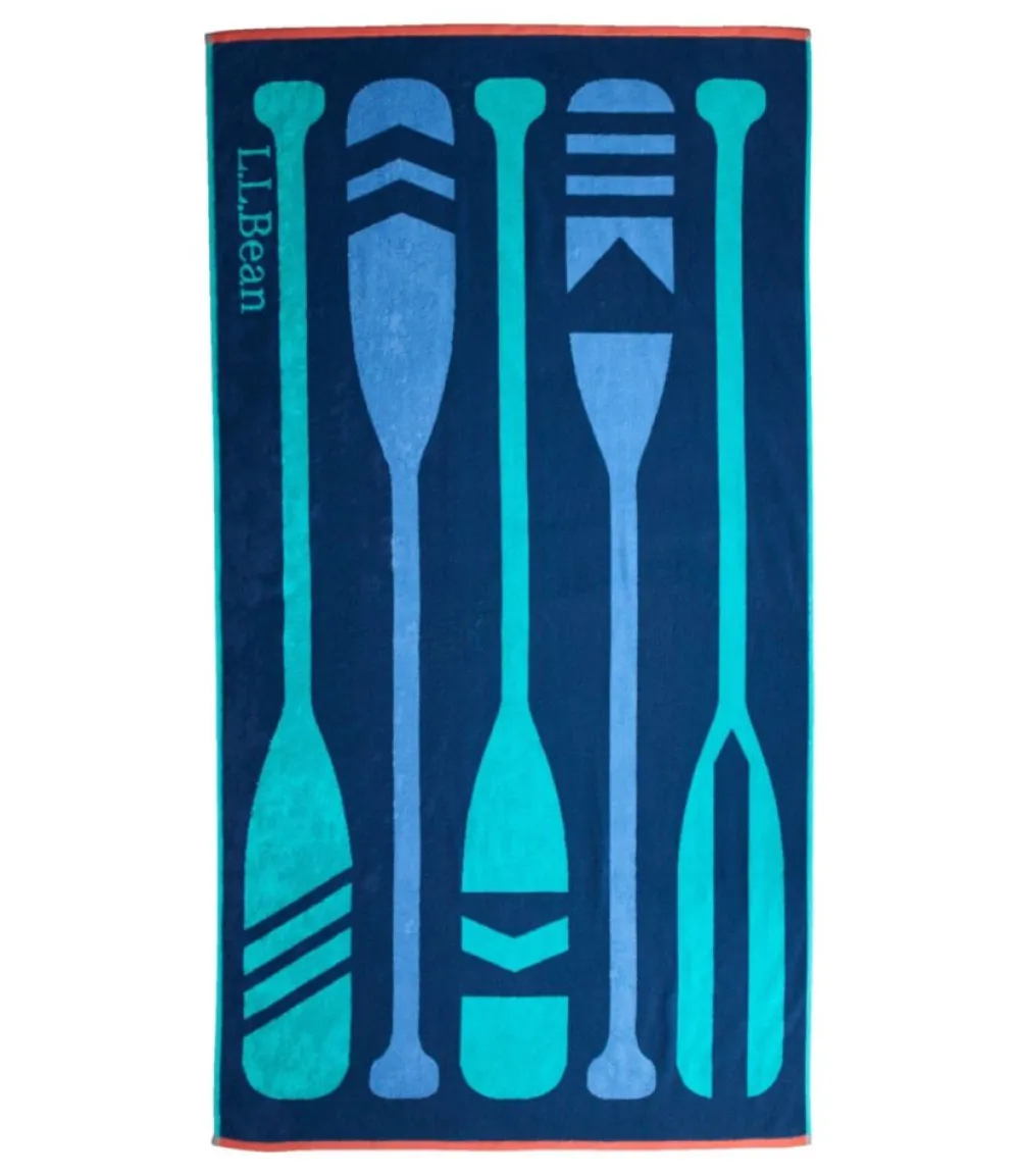"Seaside Beach Towel, Paddles"-L.L.Bean Best