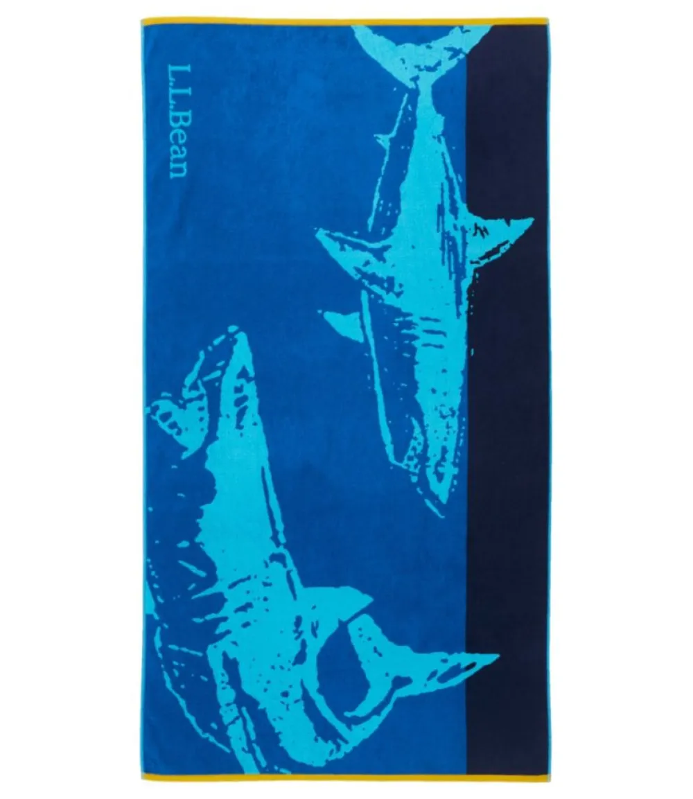 "Seaside Beach Towel, Shark"-L.L.Bean Hot