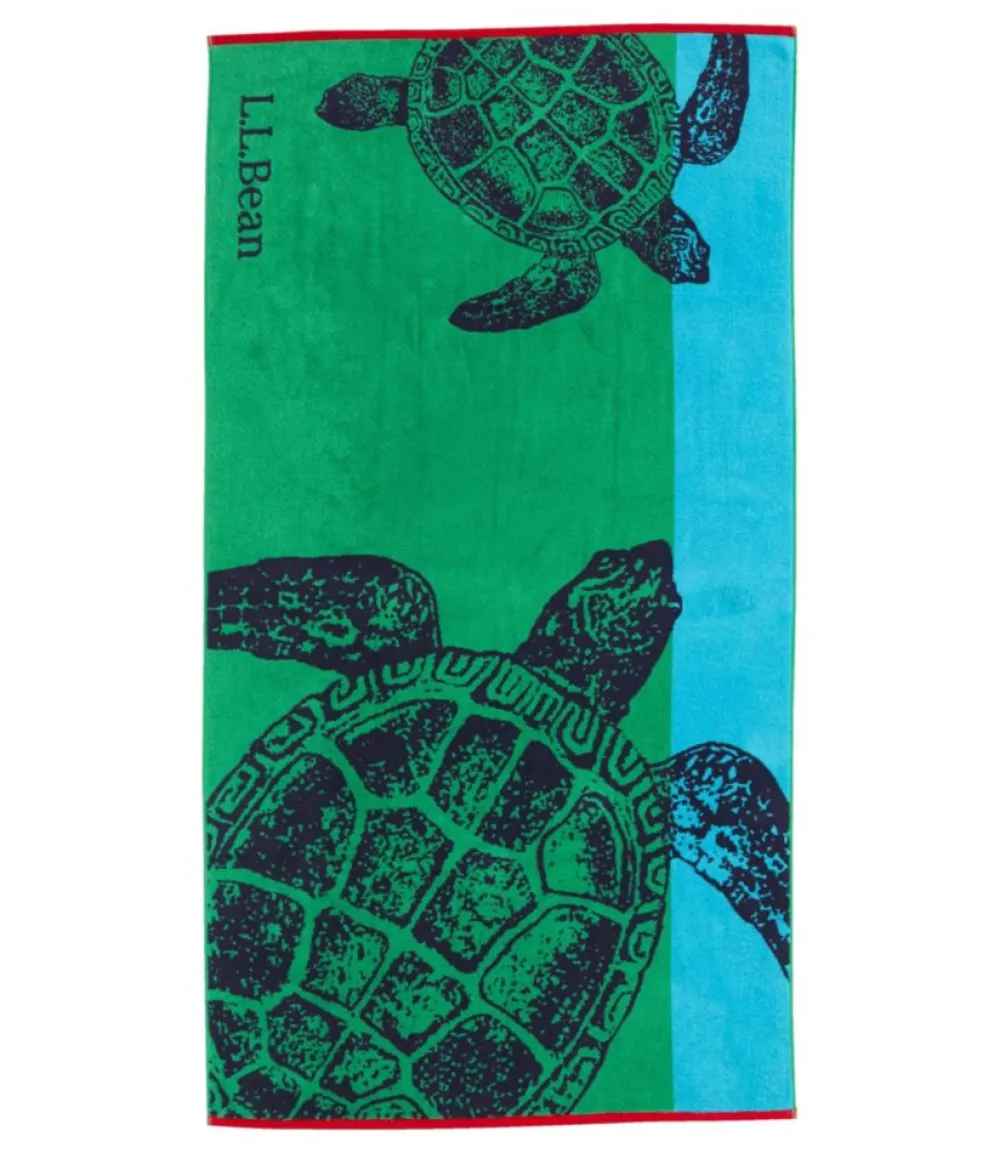 "Seaside Beach Towel, Turtles"-L.L.Bean Fashion