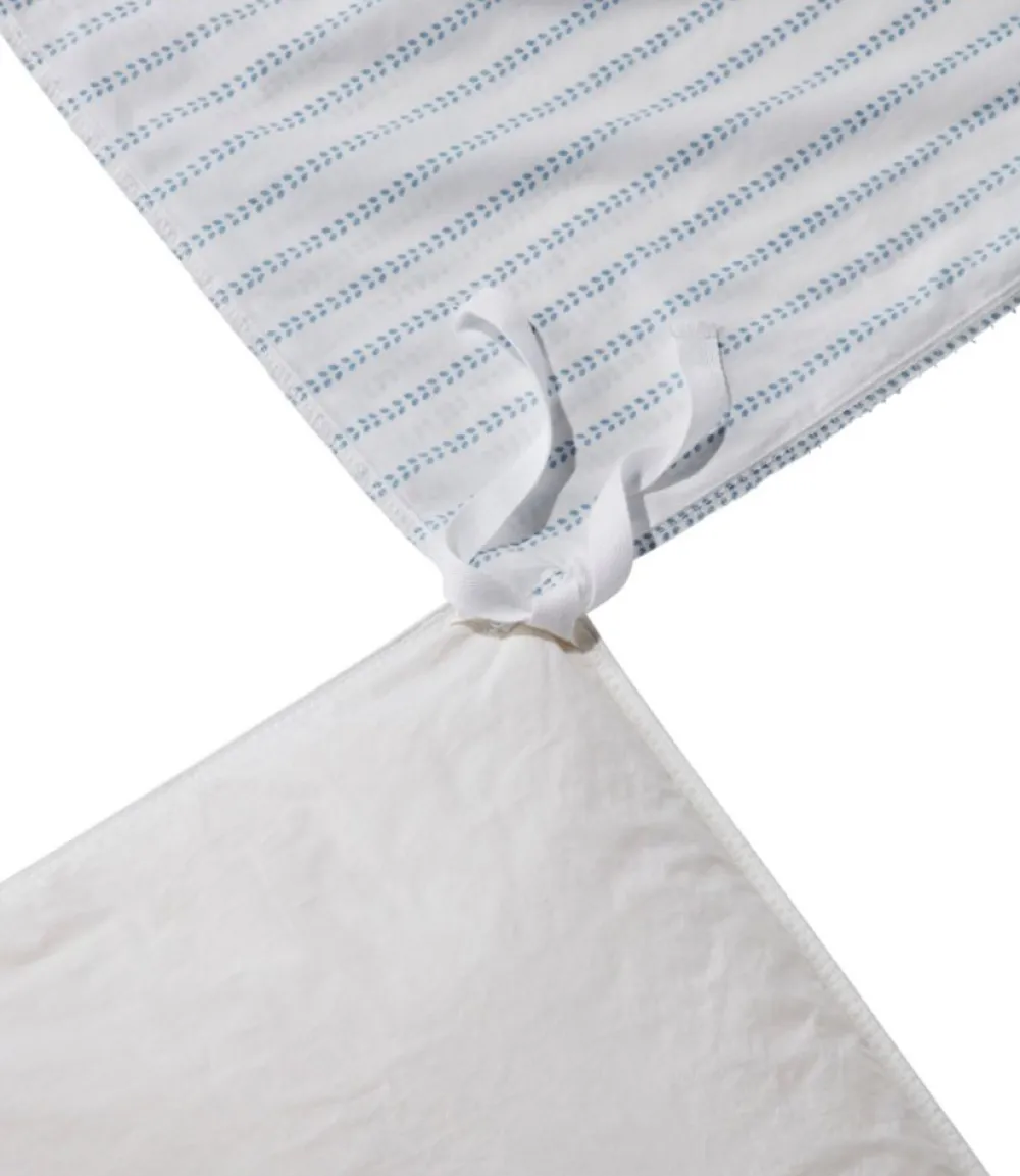 "Sunwashed Percale Comforter Cover, Stripe Leaf"-L.L.Bean Cheap