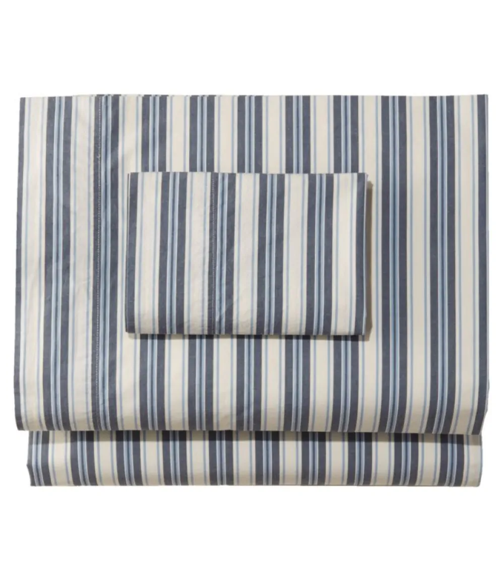 "Sunwashed Percale Sheet Collection, Stripe"-L.L.Bean Cheap