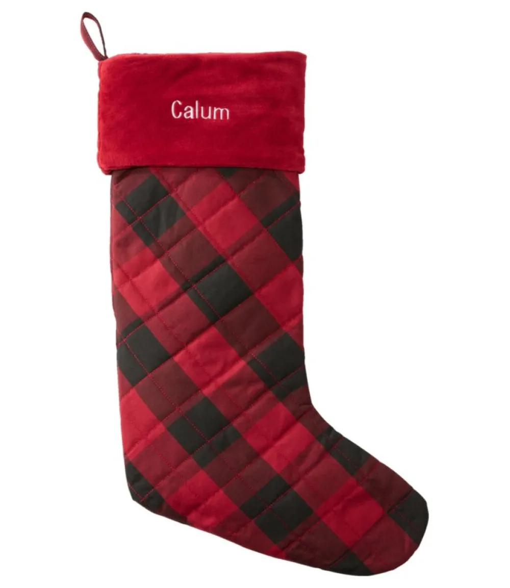 "Tartan Velvet Stocking"-L.L.Bean Best