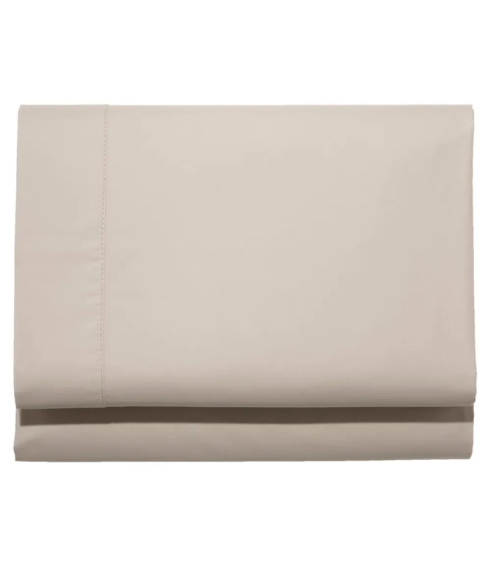"280-Thread-Count Pima Cotton Percale Sheet, Fitted"-L.L.Bean Flash Sale