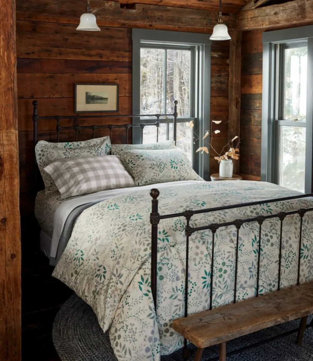 "280-Thread-Count Pima Cotton Pillowcases, Check, Set of Two"-L.L.Bean Cheap
