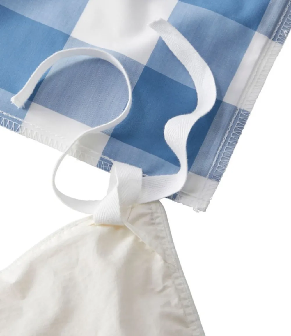 "280-Thread-Count Pima Percale Comforter Cover Collection, Check"-L.L.Bean Clearance