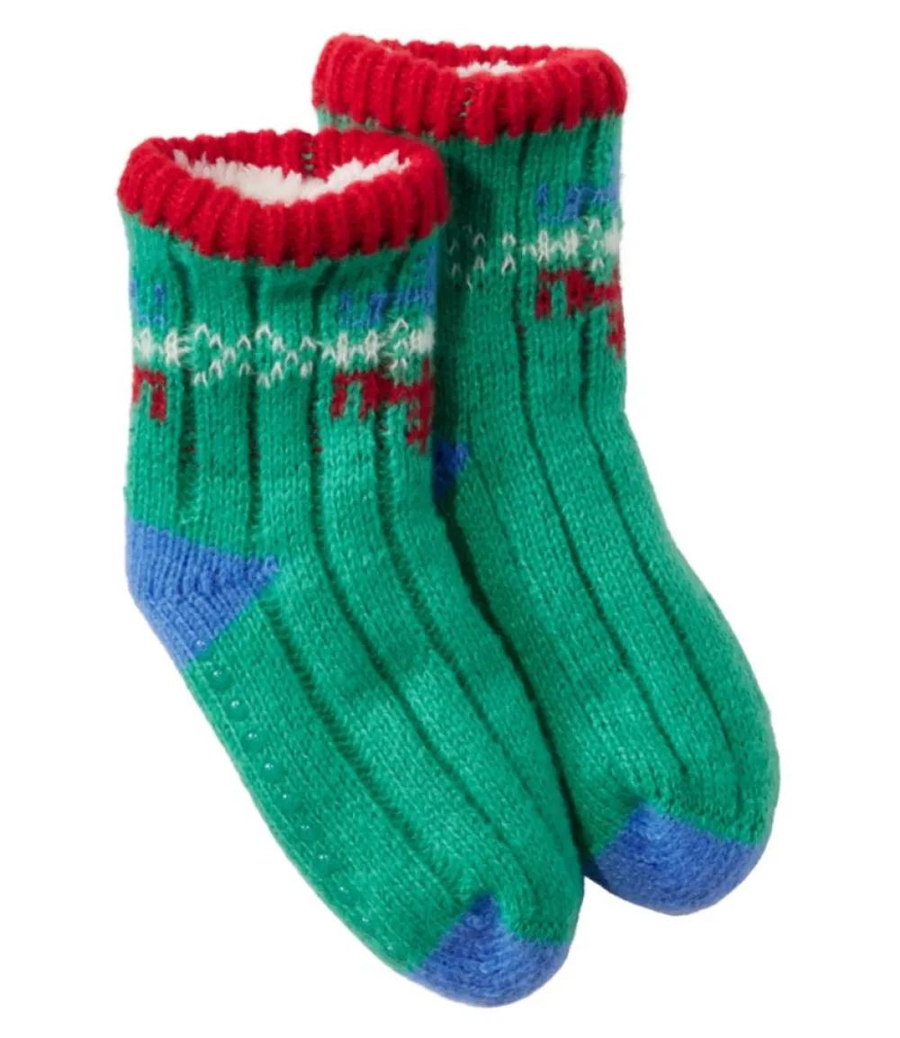 "Toddlers' Cozy Gripper Socks"-L.L.Bean Hot