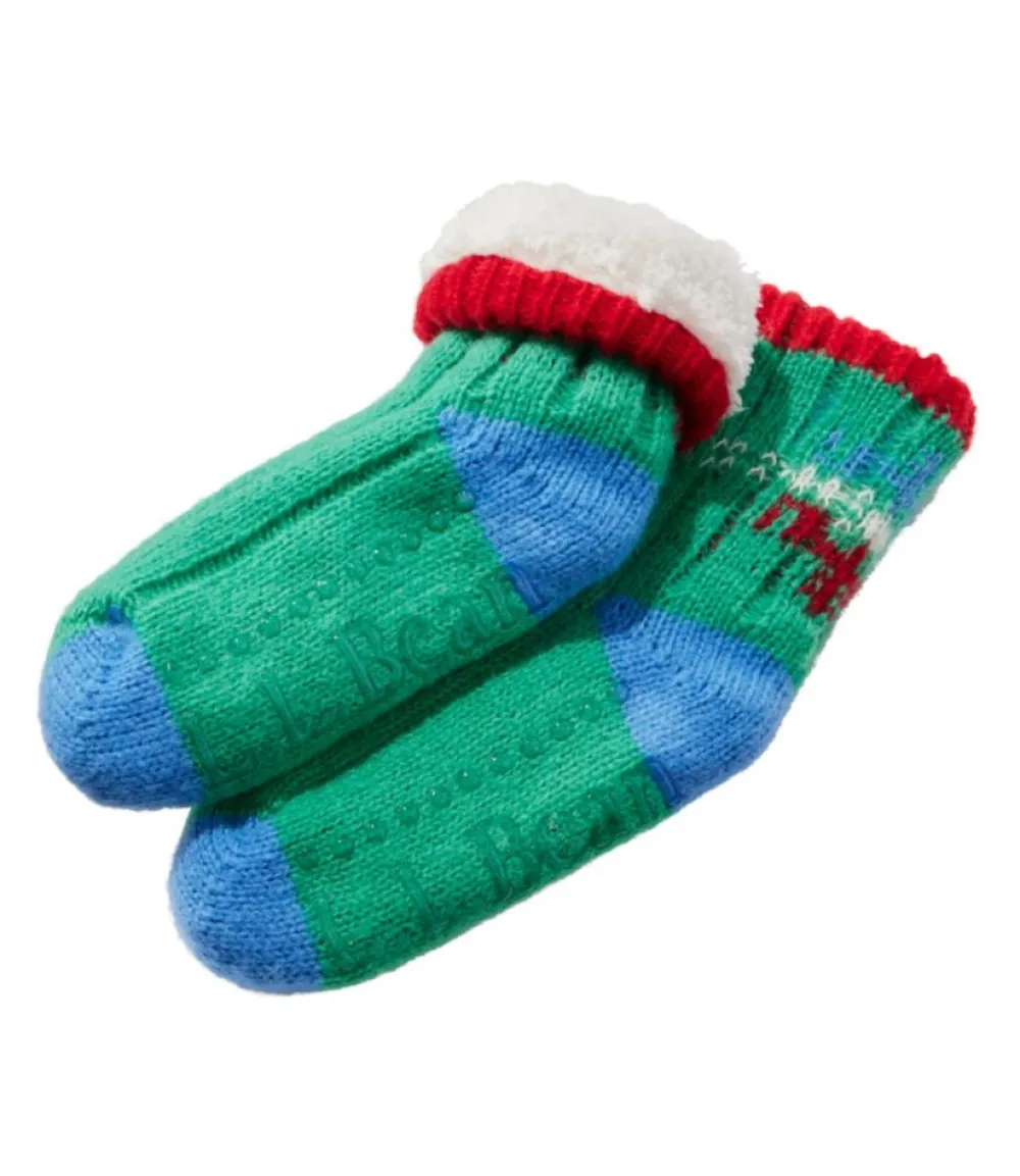 "Toddlers' Cozy Gripper Socks"-L.L.Bean Hot