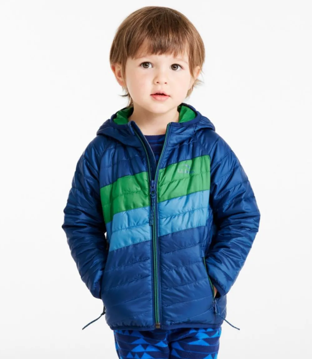 "Toddlers' PrimaLoft Hooded Jacket, Colorblock"-L.L.Bean Fashion