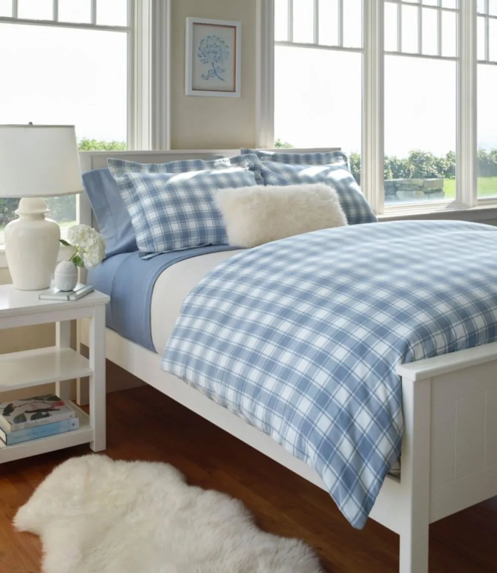 "Ultrasoft Comfort Flannel Sheet Set"-L.L.Bean New