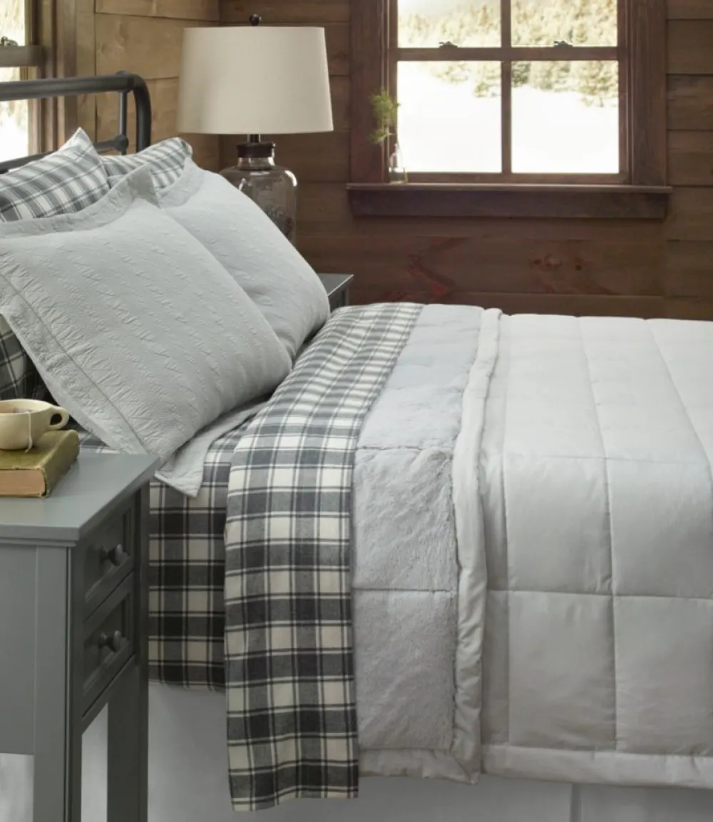 "Ultrasoft Comfort Flannel Sheet Set, Check"-L.L.Bean Online