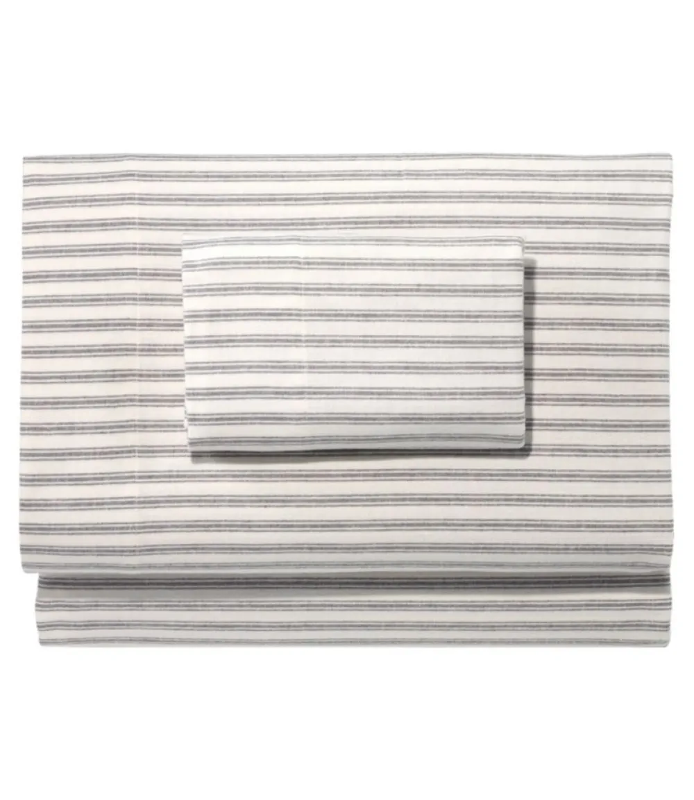 "Ultrasoft Comfort Flannel Sheet Set, Stripe"-L.L.Bean Online
