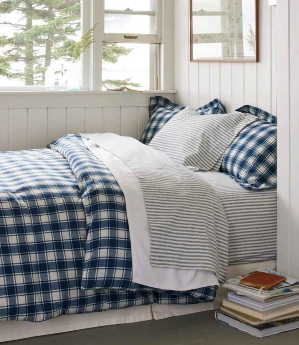 "Ultrasoft Comfort Flannel Sheet Set, Stripe"-L.L.Bean Online