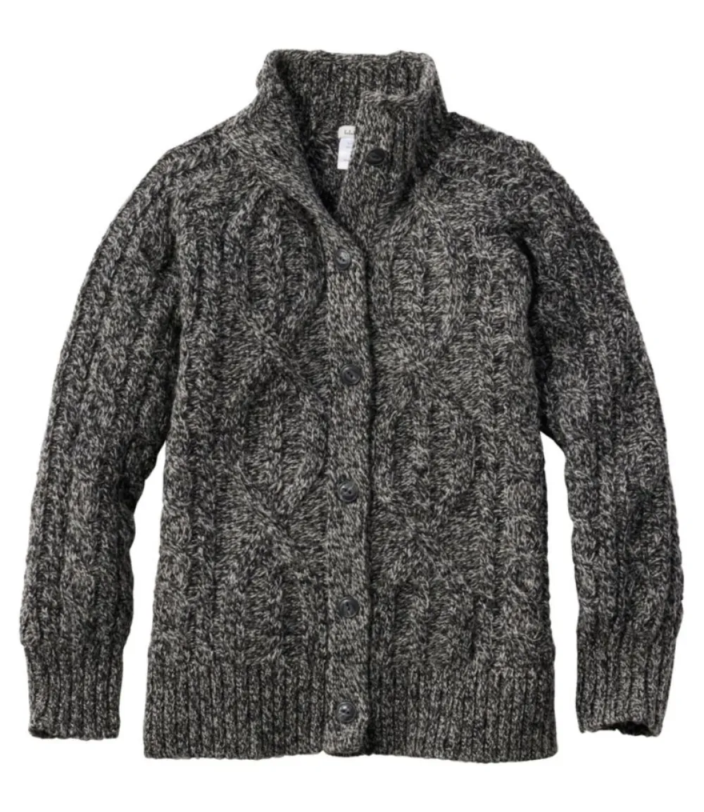 "Women's 1912 Heritage Wool Blend Mockneck Cardigan"-L.L.Bean Online