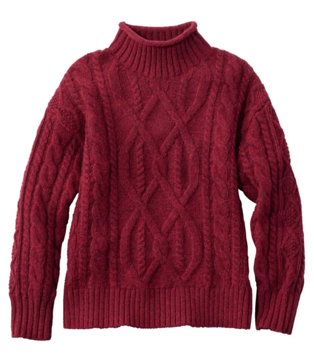 "Women's 1912 Heritage Wool Blend Mockneck Sweater"-L.L.Bean Best