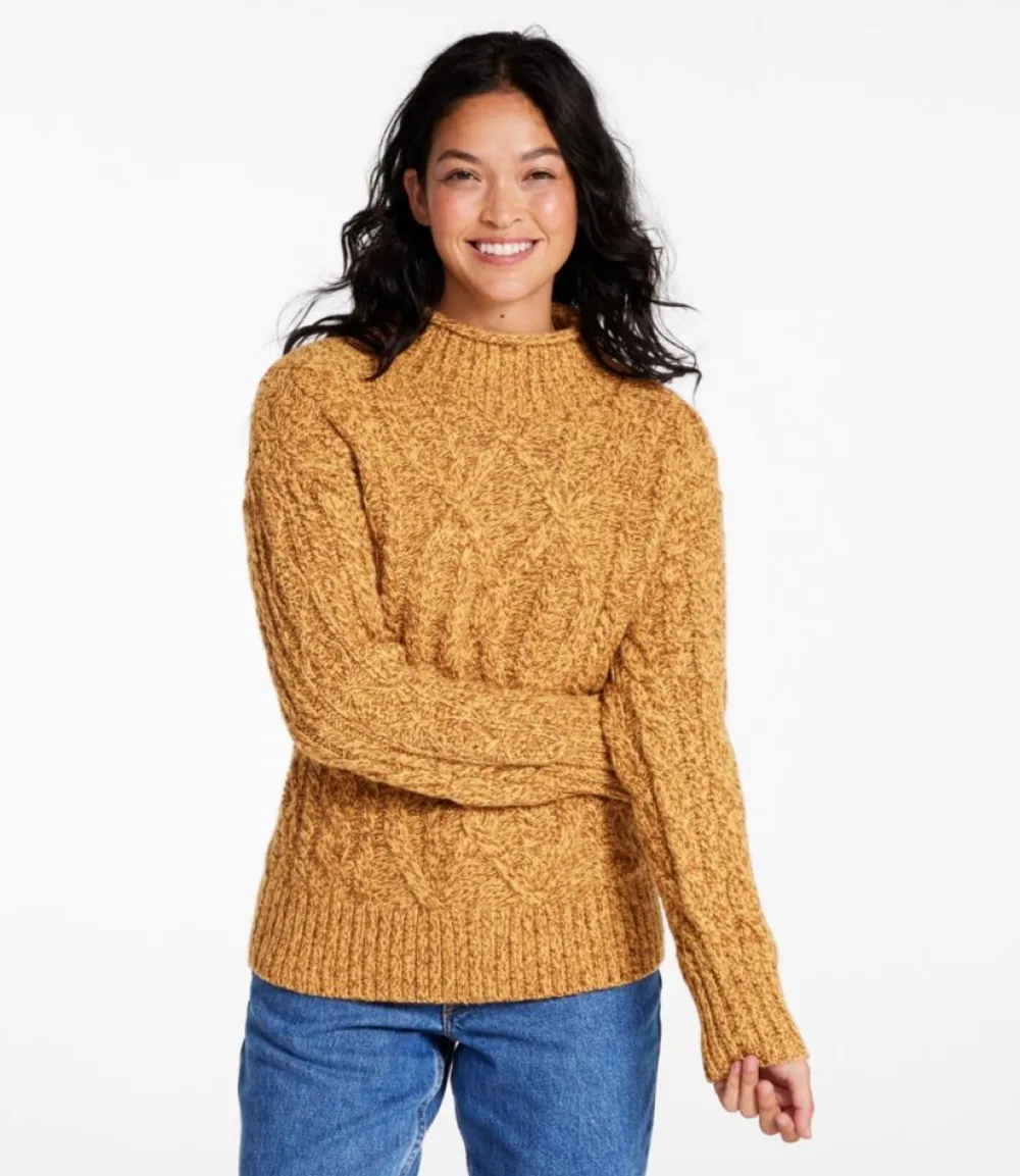 "Women's 1912 Heritage Wool Blend Mockneck Sweater"-L.L.Bean Best
