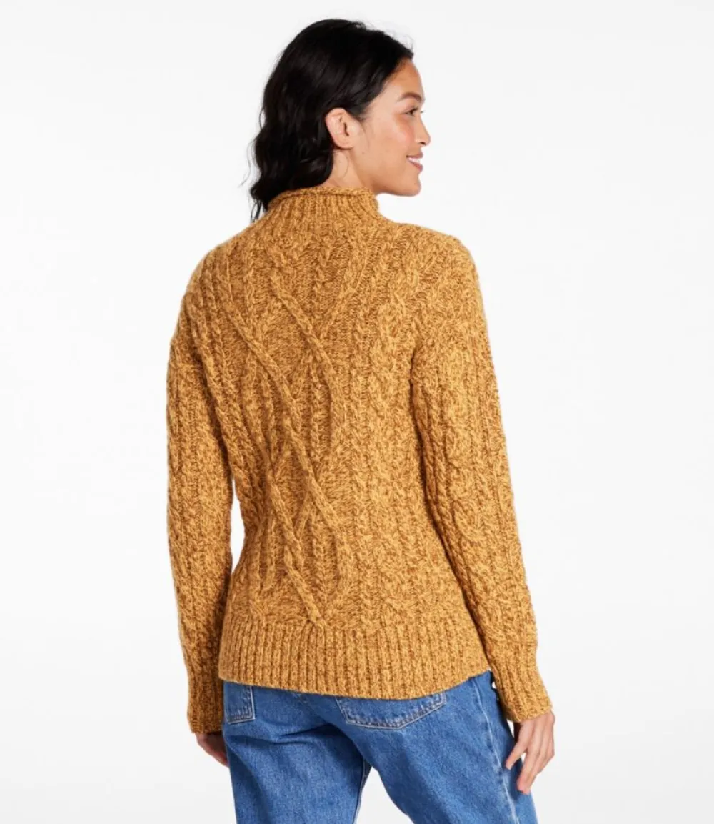 "Women's 1912 Heritage Wool Blend Mockneck Sweater"-L.L.Bean Best