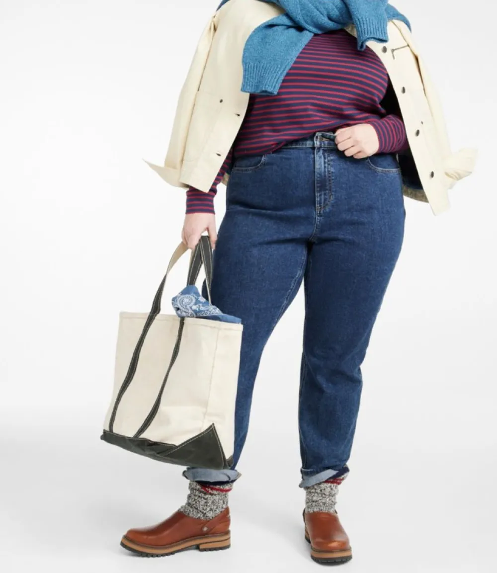 "Women's 207 Vintage Jeans, High-Rise Boyfriend"-L.L.Bean Best