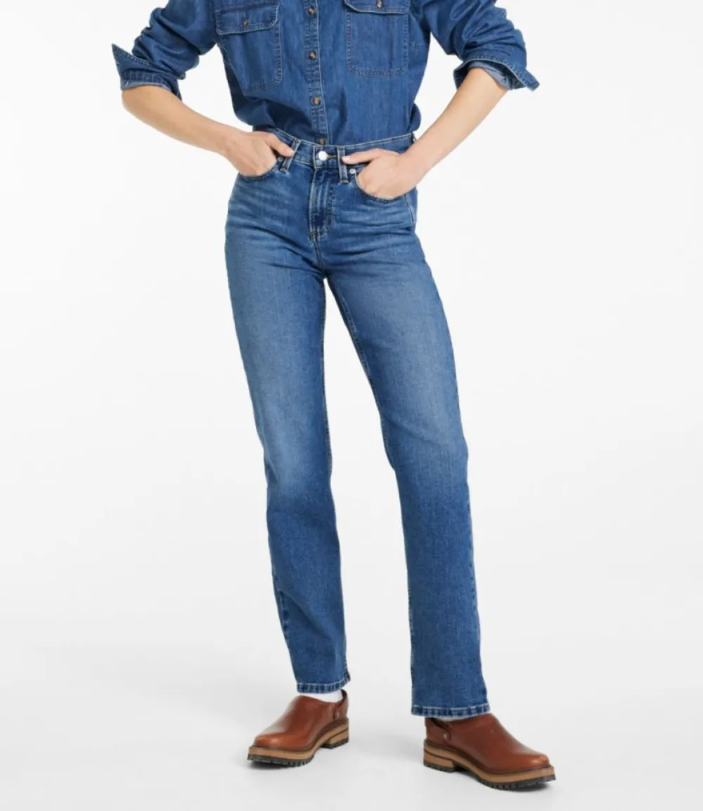 "Women's 207 Vintage Jeans, High-Rise Straight-Leg"-L.L.Bean Cheap
