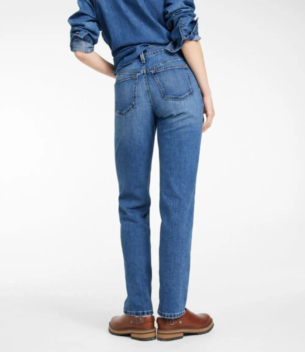 "Women's 207 Vintage Jeans, High-Rise Straight-Leg"-L.L.Bean Cheap